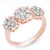 Image 2 : 1.25 CTW Certified VS/SI Diamond Ring 14K Rose Gold - REF-92M7F - 10211