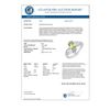 Image 3 : 0.55 CTW Peridot & Diamond Ring 18K White Gold - REF-40X2R - 13437