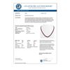 Image 3 : 34.11 CTW Ruby & Diamond Necklace White Gold 10K White Gold - REF-562M9F - 40403