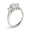 Image 4 : 2 CTW Certified VS/SI Diamond 3 Stone Solitaire Ring 18K White Gold - REF-282R7K - 28086