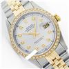 Image 1 : Rolex Men's Two Tone 14K Gold/SS, QuickSet, Diamond Dial & Diamond Bezel - REF-557F5M