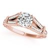 Image 2 : 1.16 CTW Certified VS/SI Diamond Solitaire 2Pc Wedding Set Antique 14K Rose Gold - REF-222M2F - 3146