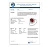 Image 3 : 1.22 CTW Ruby & Diamond Ring 18K White Gold - REF-43M3F - 12513