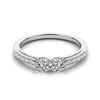 0.85 CTW Certified VS/SI Diamond 2 Stone 2 Stone Ring 18K White Gold - REF-110H9M - 28233