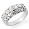 1.25 CTW Certified VS/SI Diamond Ring 14K White Gold - REF-144V5Y - 14434