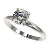 1.55 CTW Certified H-SI/I Quality Diamond Solitaire Engagement Ring 10K White Gold - REF-400W2H - 36