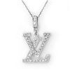 0.33 CTW Certified VS/SI Diamond Necklace 14K White Gold - REF-42F2N - 10740