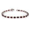 9.20 CTW Garnet Bracelet 10K White Gold - REF-41X3R - 13831