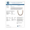Image 3 : 46.5 CTW Garnet & VS/SI Certified Diamond Eternity Necklace 10K Yellow Gold - REF-218M2F - 29426