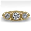 Image 1 : 1.0 CTW Past Present Future VS/SI Diamond Ring 18K Yellow Gold - REF-162W9H - 36058