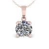 Image 2 : 0.50 CTW VS/SI Diamond Designer Necklace 14K Rose Gold - REF-82M7F - 38403