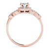 Image 4 : 1.43 CTW Certified VS/SI Diamond Solitaire 2Pc Wedding Set 14K Rose Gold - REF-372X4R - 31995