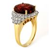 Image 2 : 9.18 CTW Pink Tourmaline & Diamond Ring 14K Yellow Gold - REF-159A8V - 10836