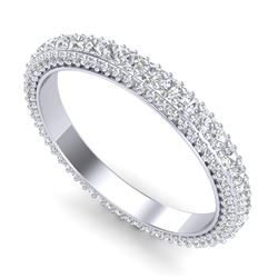 1.75 CTW VS/SI Diamond Art Deco Eternity Ring 18K White Gold - REF-149Y3X - 37211