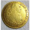 1807-P JF Colombia Gold 8 Escudos Charles IV, 210 YEAR OLD GOLD COIN