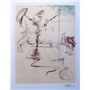 Salvador Dali SPINNING MAN Limited Edition Plate Signed Lithograph 33"x22"