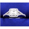 Image 1 : Designer 1.27 ct TW "Sylvie" Halo Style Diamond Engagement Ring