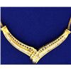Image 2 : 1 ct TW Custom Made Diamond Freeform Necklace