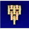 Image 1 : Statement Pin in Rose, White, & Yellow Gold