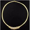 Image 1 : Italian Made 4ct TW Diamond Omega Style Necklace