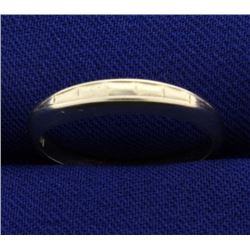 White Gold Band Ring