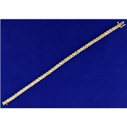 2 1/4ct TW Champagne Diamond Tennis Bracelet