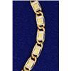 Image 2 : Italian Made White and Yellow Gold Bracelet
