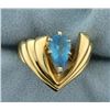 Image 1 : 1.5ct Blue Topaz Ring in Modern Style Setting