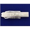 Image 1 : 1/2ct Mine Cut Diamond Tie Clip