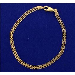 7 1/2 Inch Flat Link Bracelet