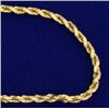 Image 2 : Italian Made 30 Inch Thick Rope Style Neck Chain