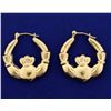 Image 1 : Claddagh Hoop Earrings