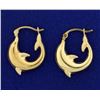 Image 1 : Dolphin Hoop Earrings