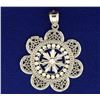 Image 1 : Abstract Flower Pendant