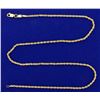 Image 1 : 18 1/4 Inch Rope Link Neck Chain in 14k Gold