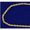 Image 2 : 18 1/4 Inch Rope Link Neck Chain in 14k Gold