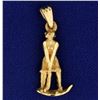 Image 1 : Golfing Woman Pendant or Charm