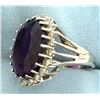 Image 2 : 18ct Amethyst and Diamond Ring