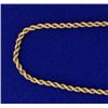 Image 2 : 20 1/2 Inch Rope Style Neck Chain