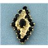 Image 1 : Sapphire and Diamond Pendant