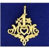 Image 1 : #1 Mom Pendant in 14k Gold