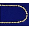 Image 2 : Diamond Cut 18 Inch Rope Style Neck Chain