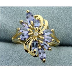 Tanzanite and Diamond Ring