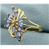 Image 2 : Tanzanite and Diamond Ring