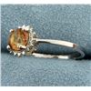 Image 2 : Citrine Sunburst Ring in Sterling Silver