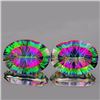 Natural Rainbow mystic Topaz Pair 29.25 cts - Flawless