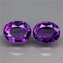 Natural Amethyst Pair 20.21 Carats - VVS