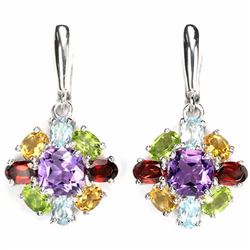 Natural Multi Gemstone EarRing