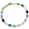 Image 1 : Natural AMETHYST GARNET PERIDOT  TOPAZ Bracelet