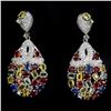 Image 1 : Natural Multi Color Fancy Sapphire 49 Carats Earrings